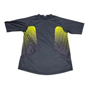 Nike 100% Polyester Gray Green Activewear Shirt Adult‎ Large